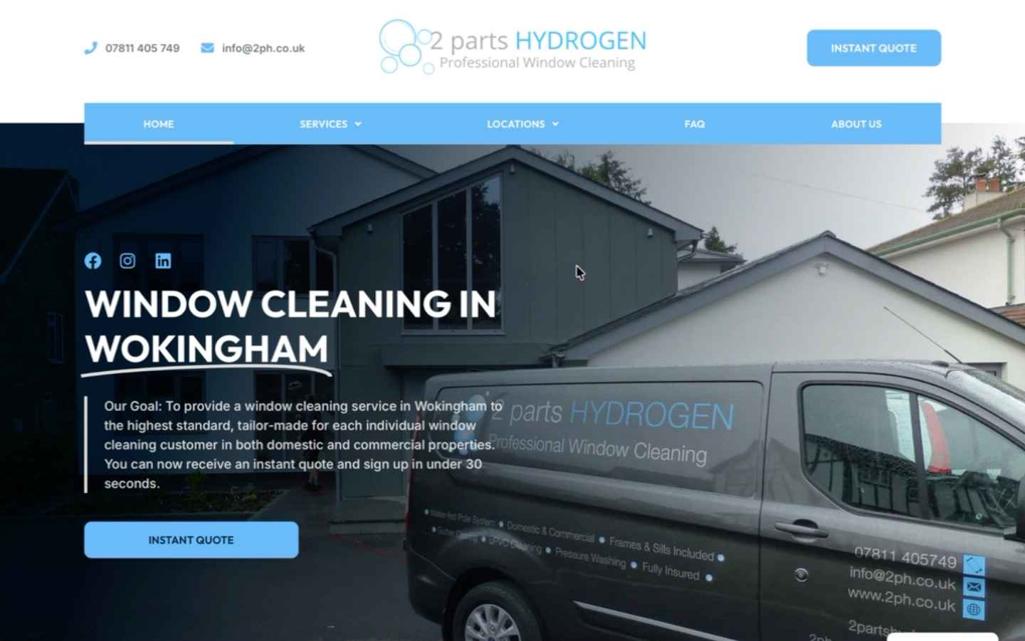 2PH Window Cleaning - Desktop Preview