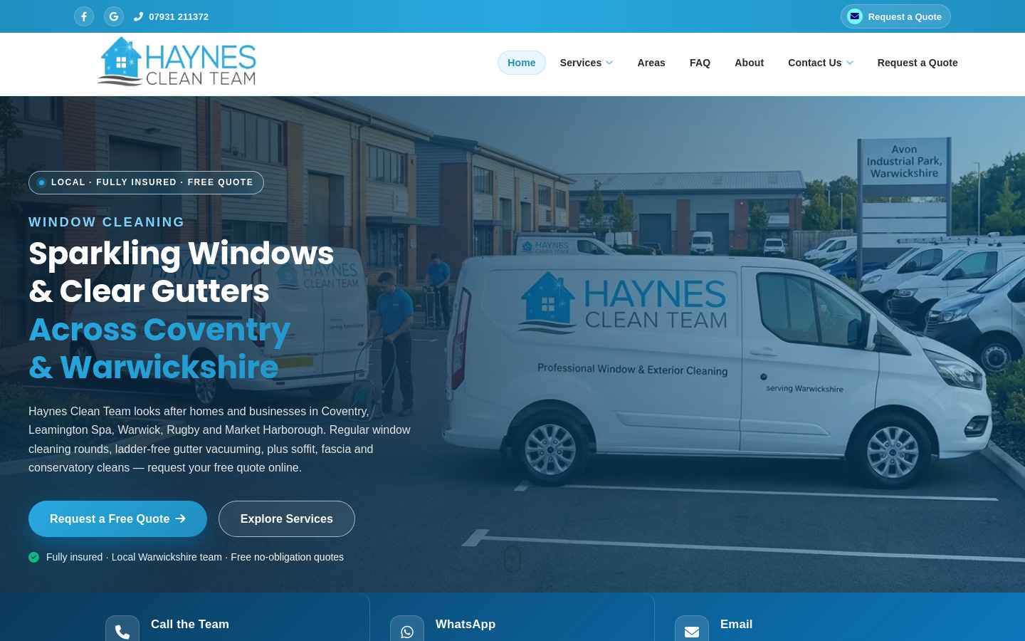 Haynes Clean Team - Desktop Preview