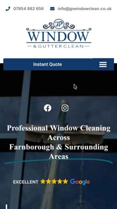 JP Window Cleaning - Mobile Preview